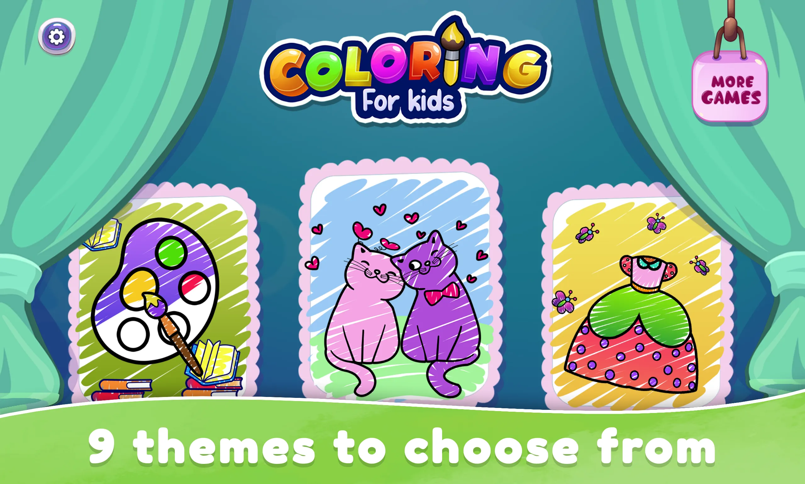 Toddler Coloring Book Glitter | Indus Appstore | Screenshot