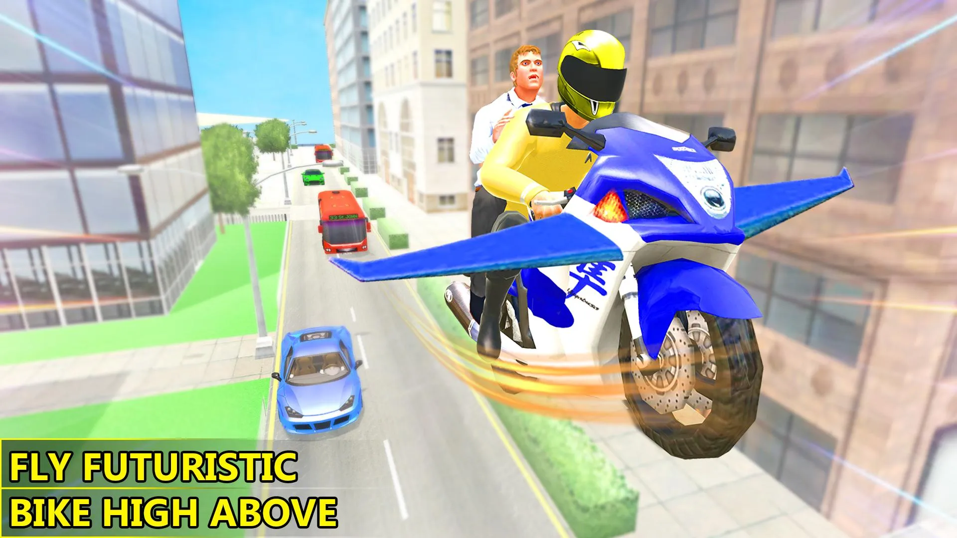 Futuristic Flying Bike Taxi Si | Indus Appstore | Screenshot