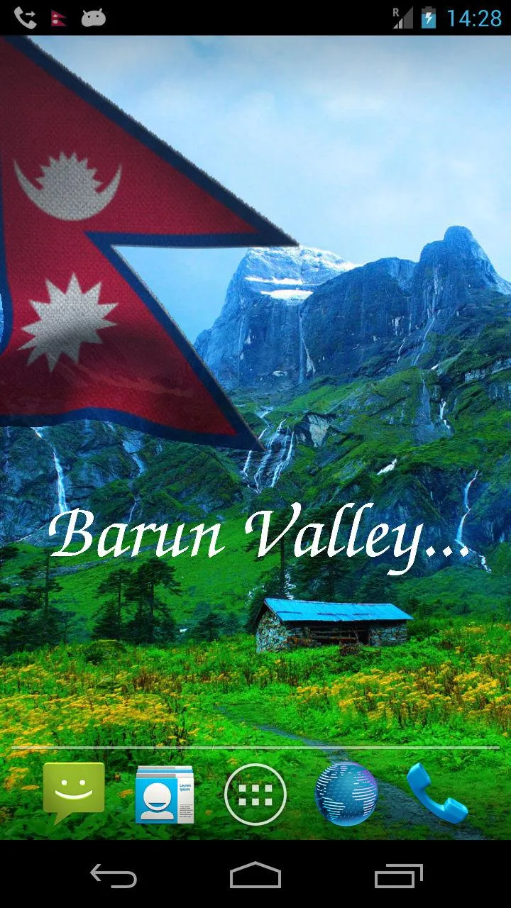 Nepal Flag Live Wallpaper | Indus Appstore | Screenshot