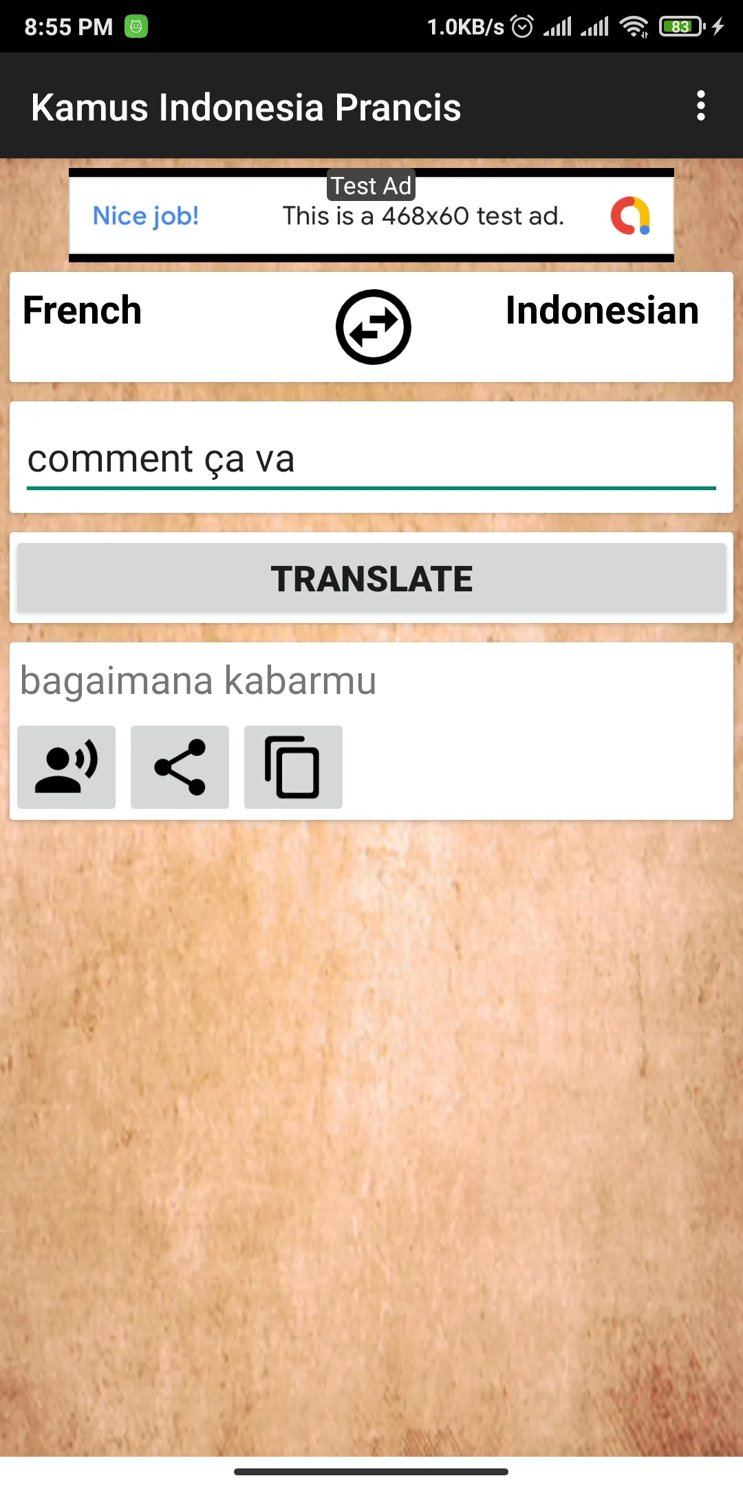 Indonesian French Dictionary | Indus Appstore | Screenshot