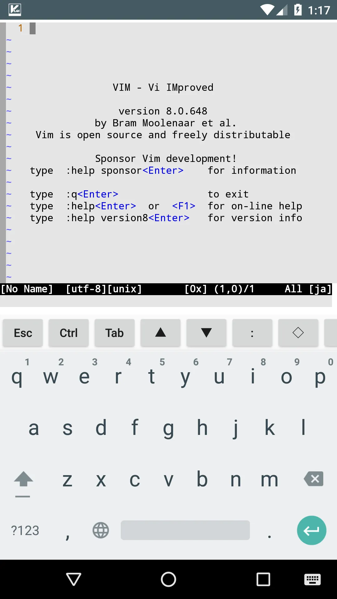 DroidVim | Indus Appstore | Screenshot