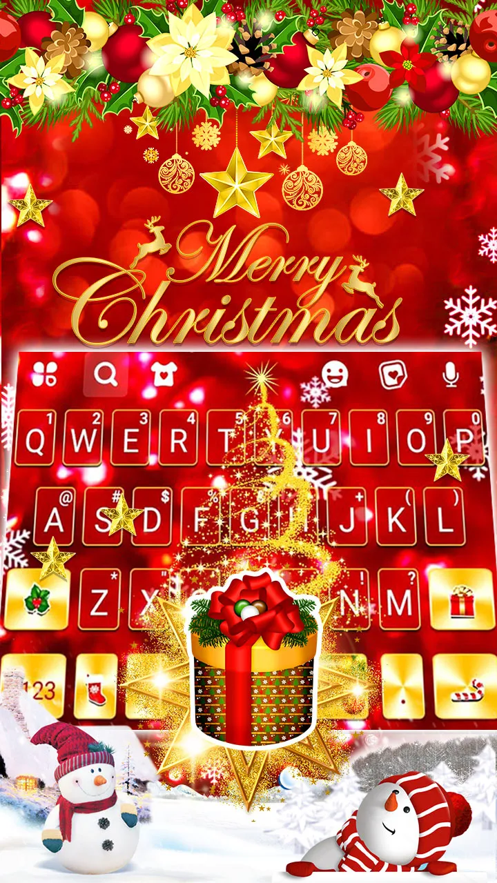 Gold Red Christmas Theme | Indus Appstore | Screenshot