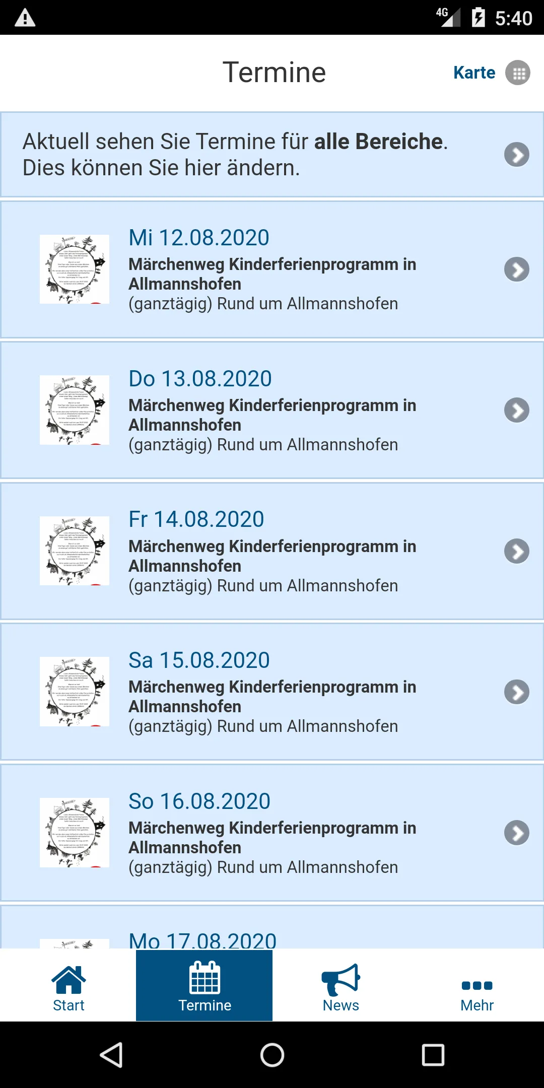 Gemeinde Allmannshofen App | Indus Appstore | Screenshot