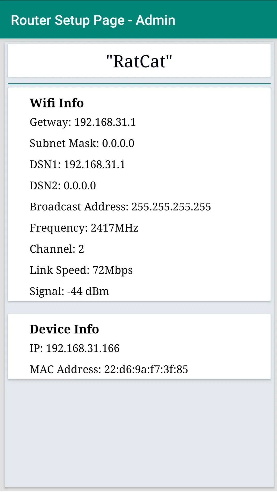 Router Setup Page | Indus Appstore | Screenshot