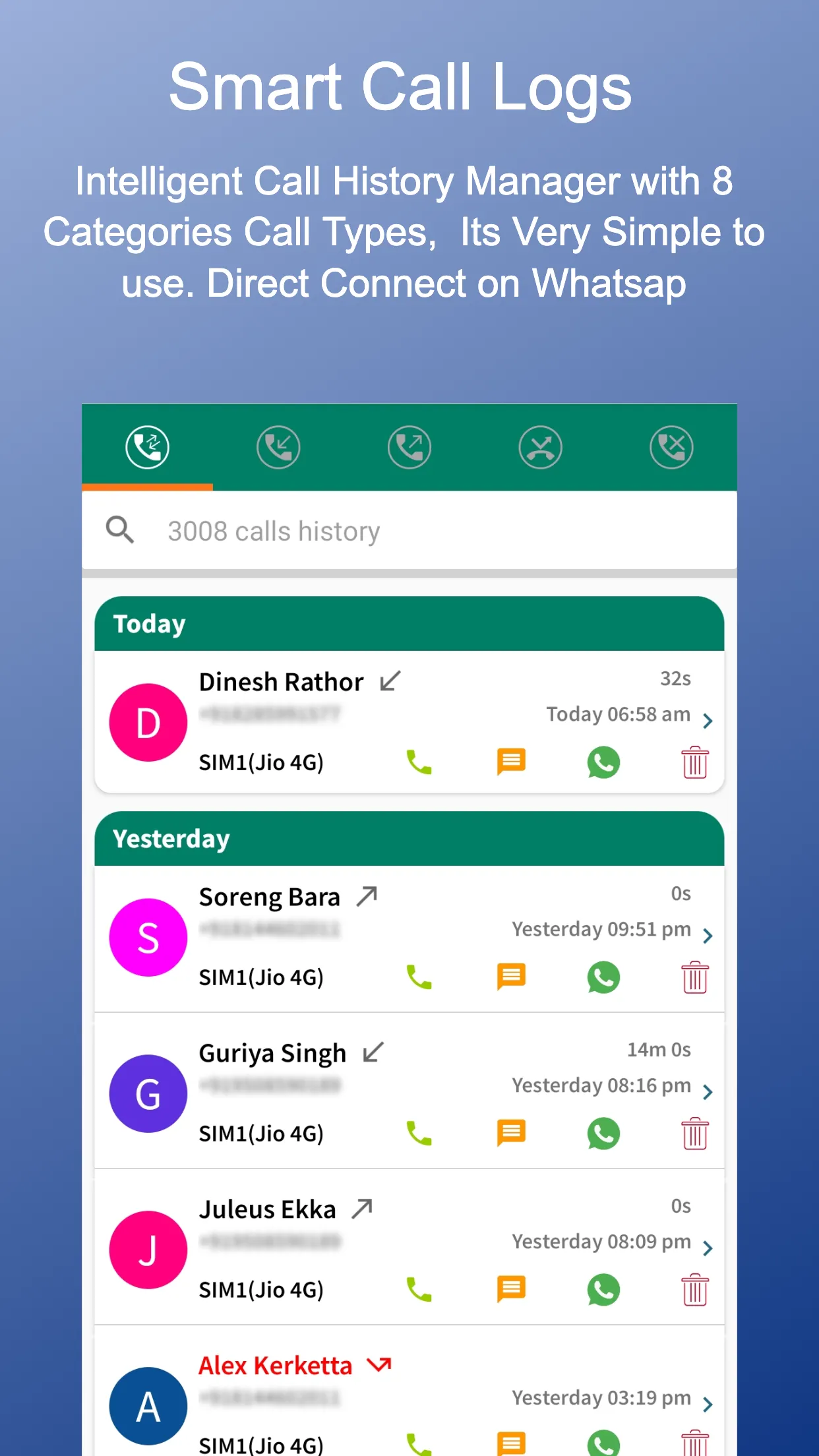 Call Analysis - Call Backup | Indus Appstore | Screenshot