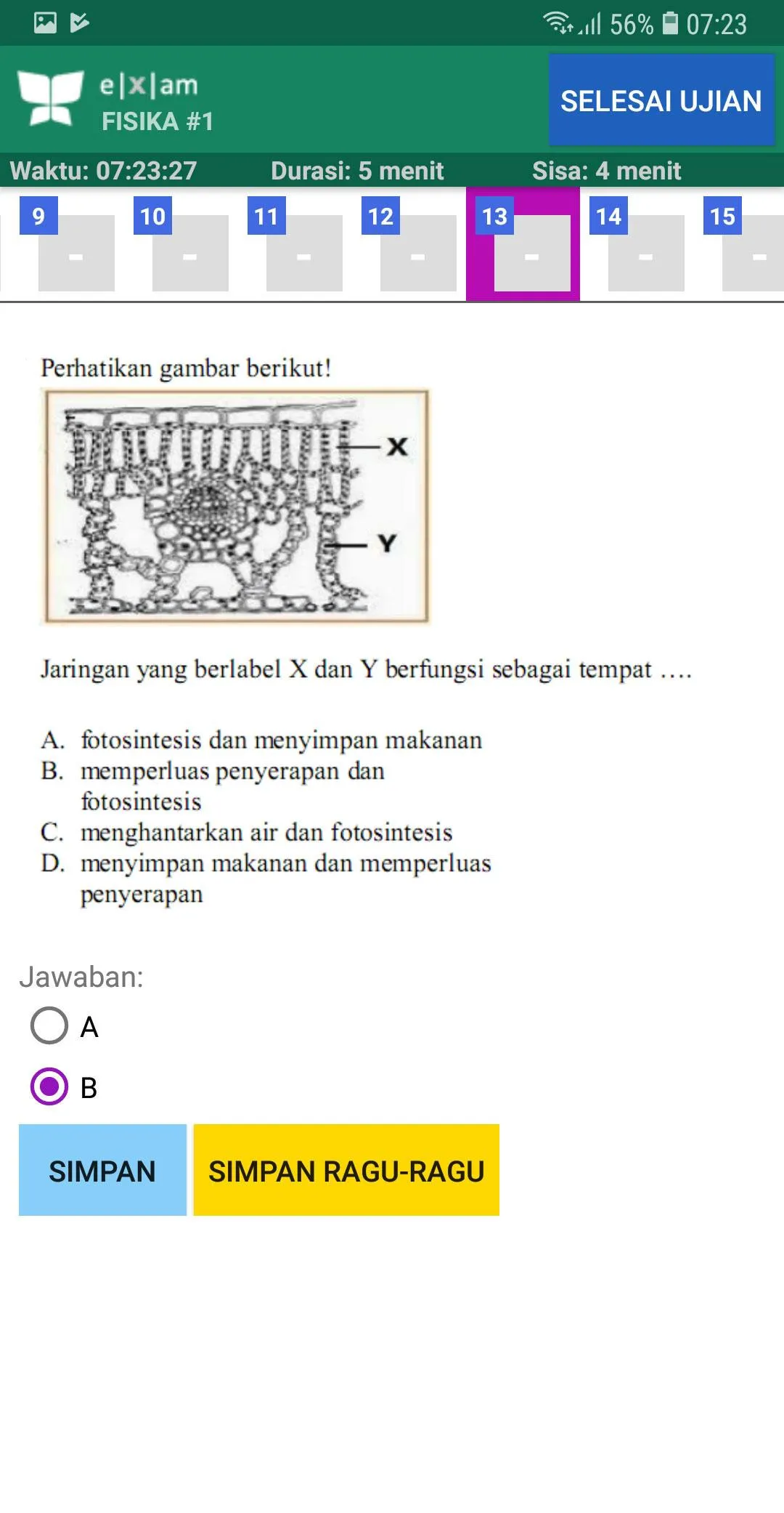 JIBAS Computer Based Exam | Indus Appstore | Screenshot