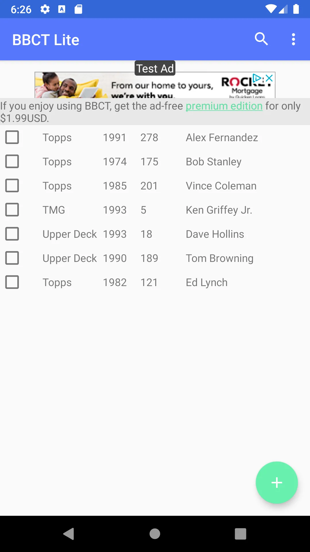 Baseball Card Tracker Lite | Indus Appstore | Screenshot