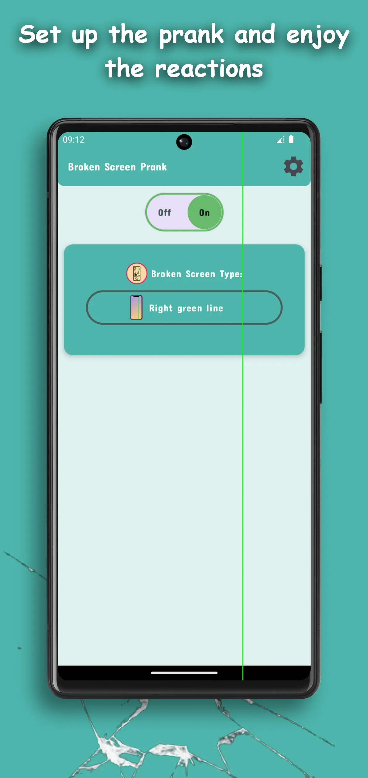 Screen prank: broken lcd joke | Indus Appstore | Screenshot