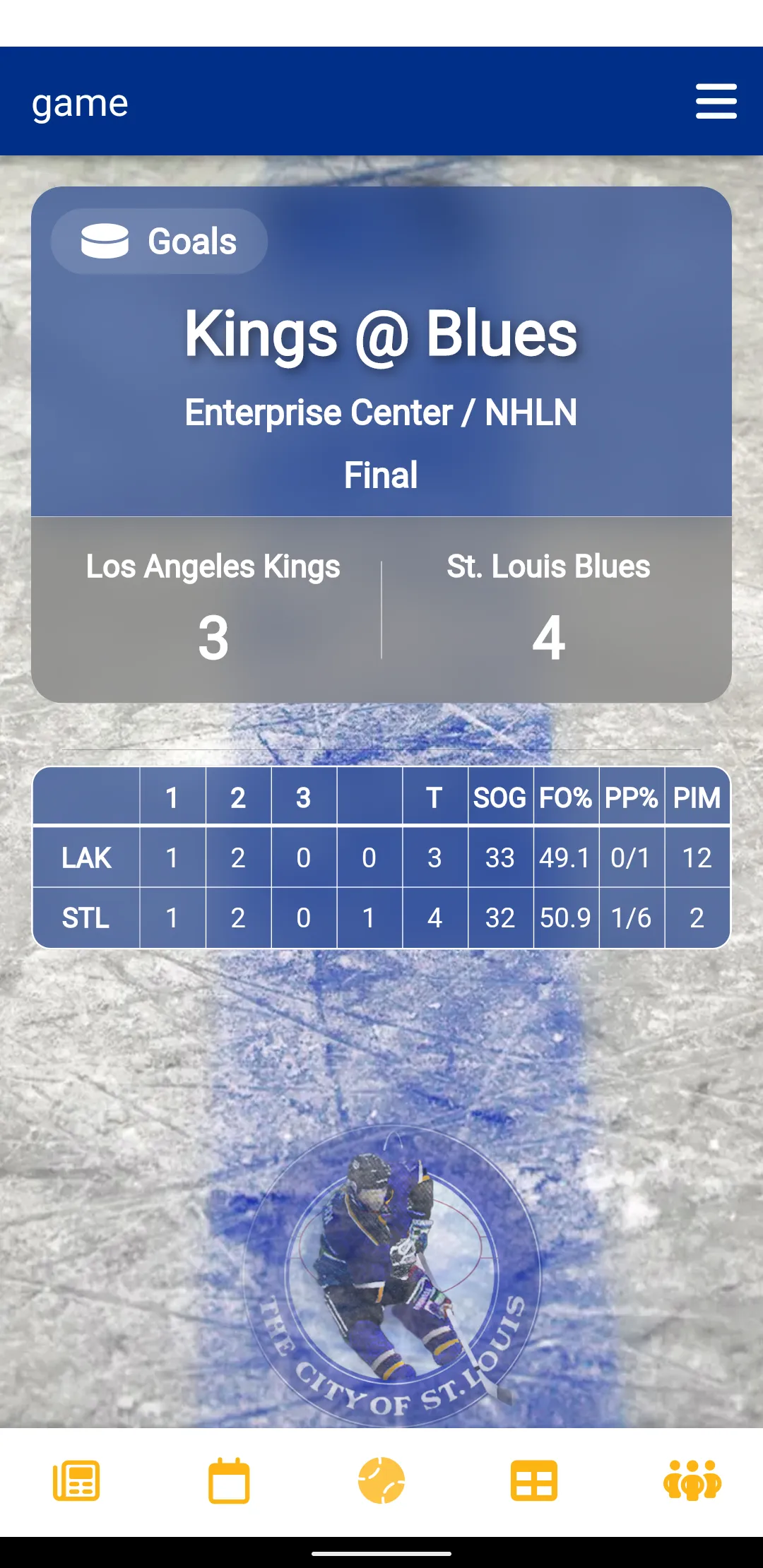 St. Louis Hockey | Indus Appstore | Screenshot