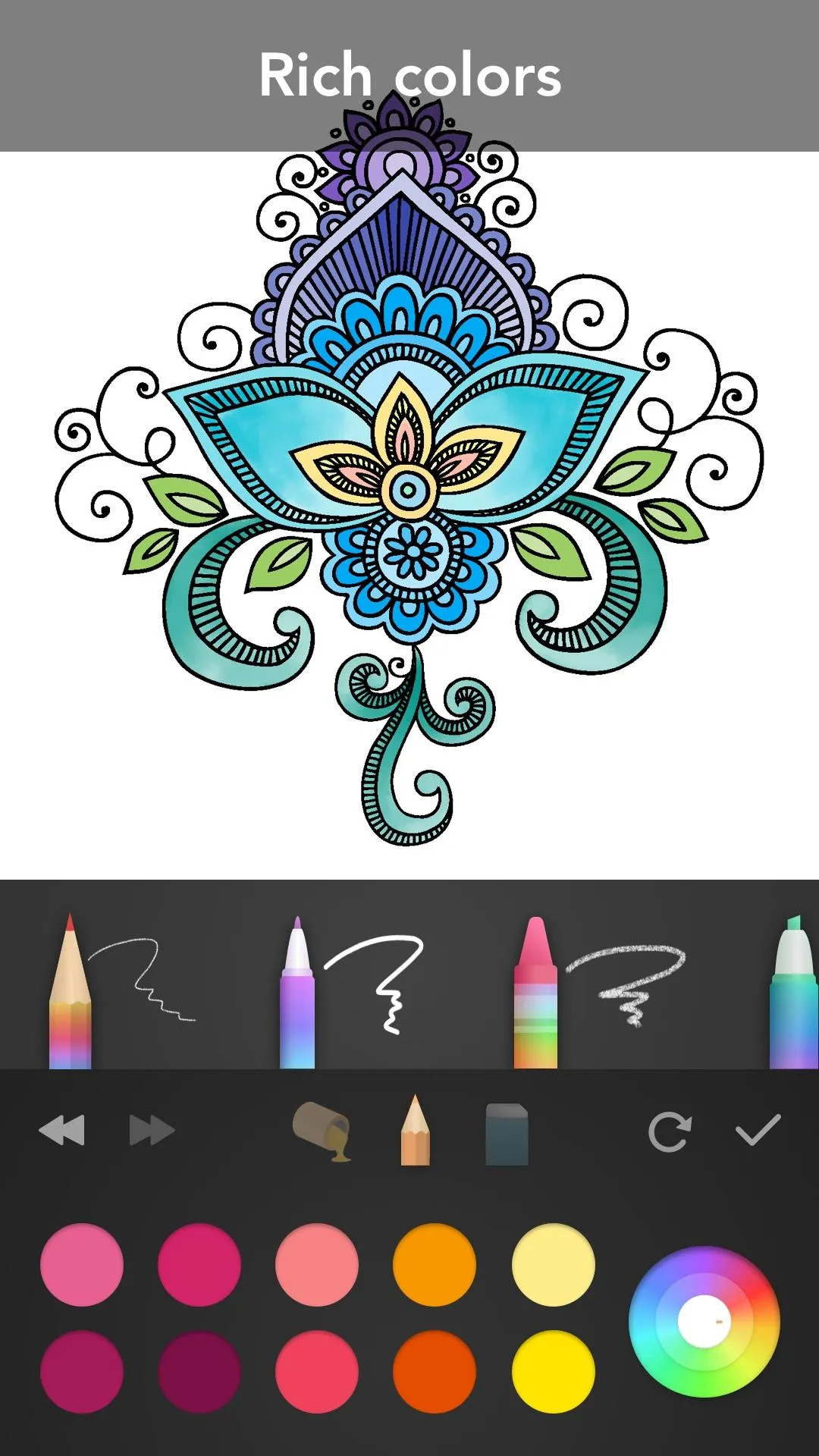 Mandala Coloring Book | Indus Appstore | Screenshot