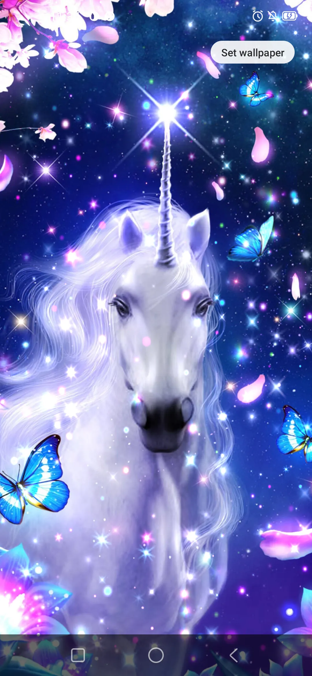 Unicorn Live Wallpaper Glitter | Indus Appstore | Screenshot