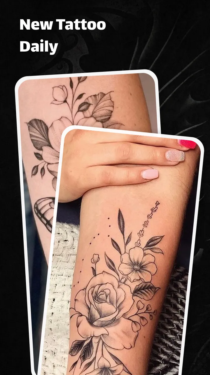 Flower Tattoo Design Wallpaper | Indus Appstore | Screenshot