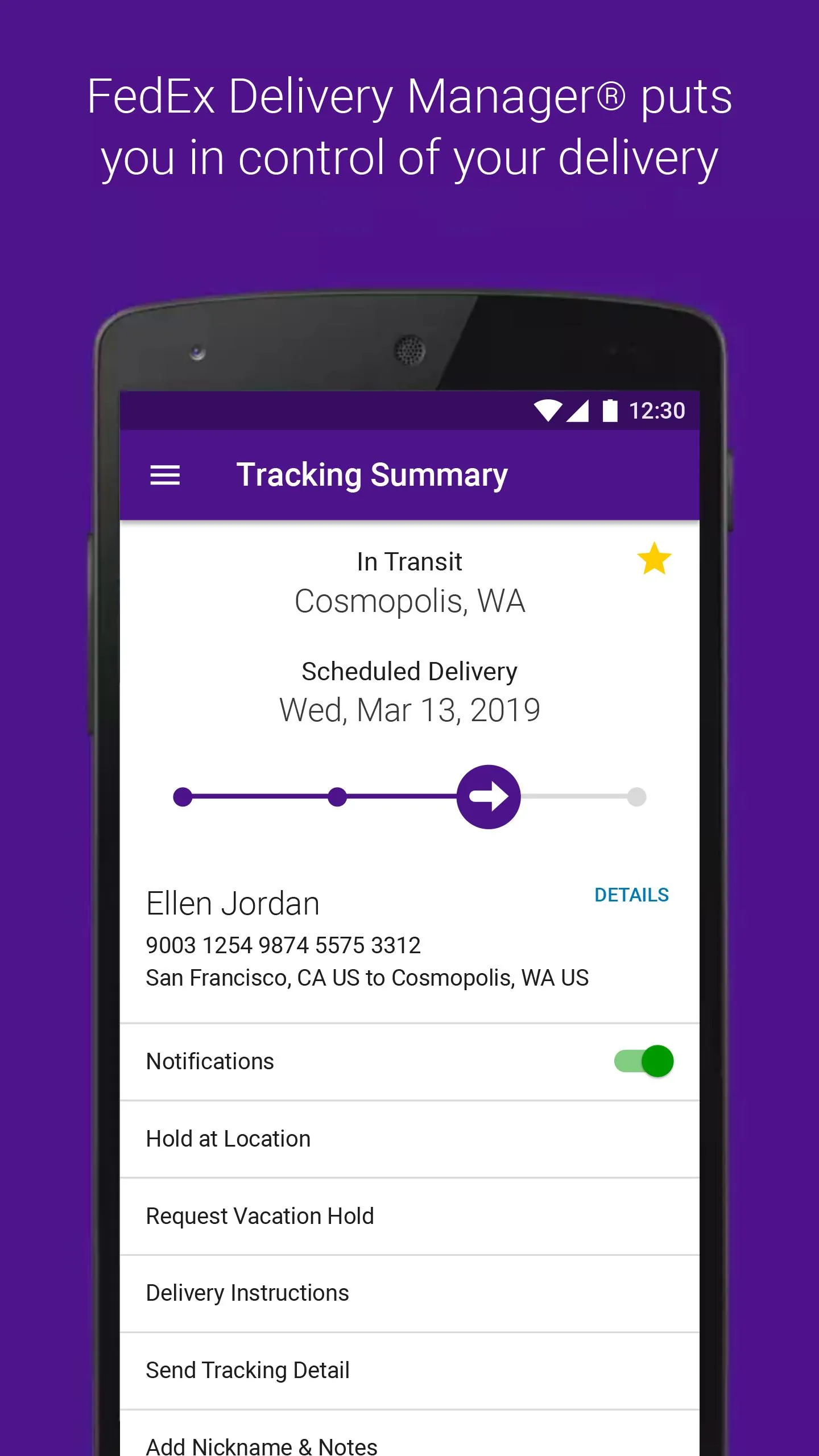 FedEx Mobile | Indus Appstore | Screenshot