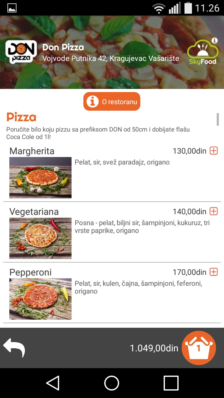 Don Pizza - Kragujevac, Srbija | Indus Appstore | Screenshot