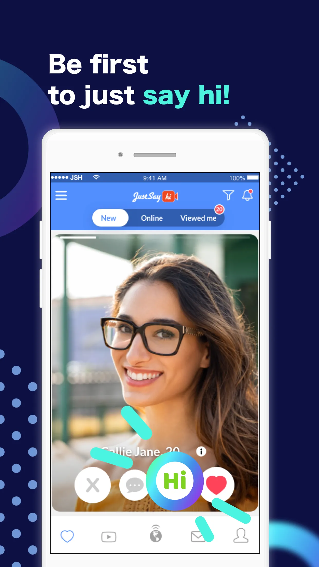 Just Say Hi Dating Social Chat | Indus Appstore | Screenshot