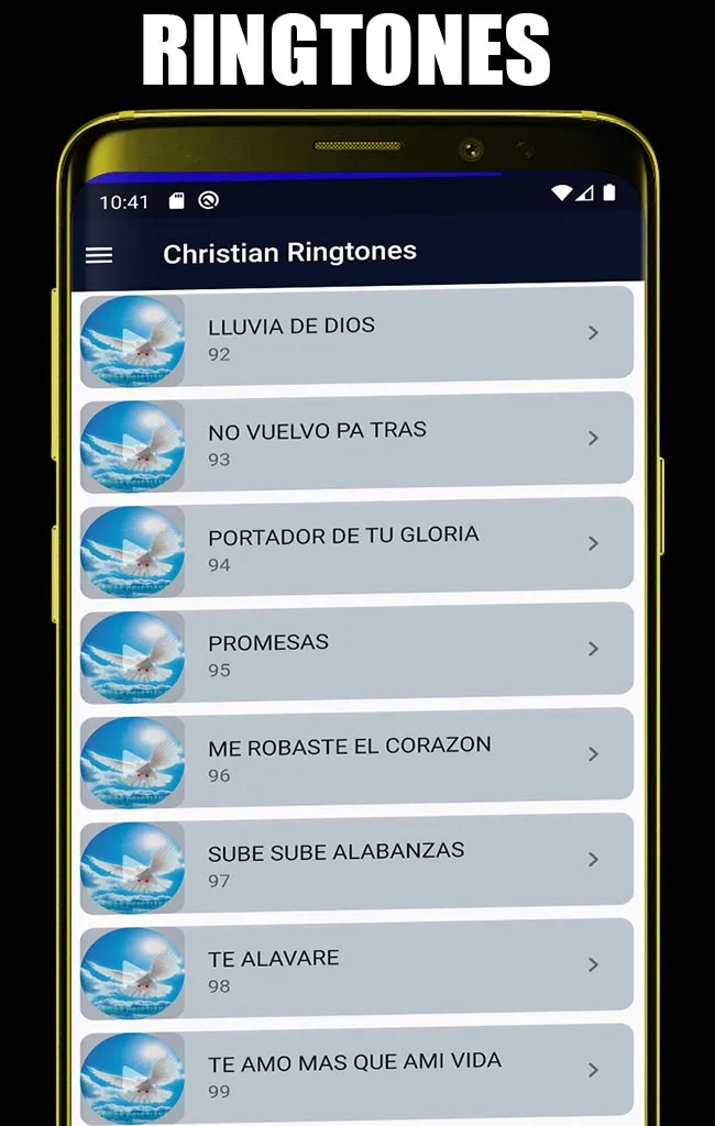 Christian ringtones for mobile | Indus Appstore | Screenshot