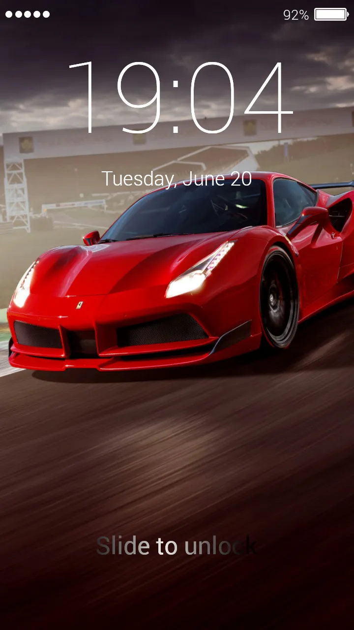 Supercar Lock Screen | Indus Appstore | Screenshot