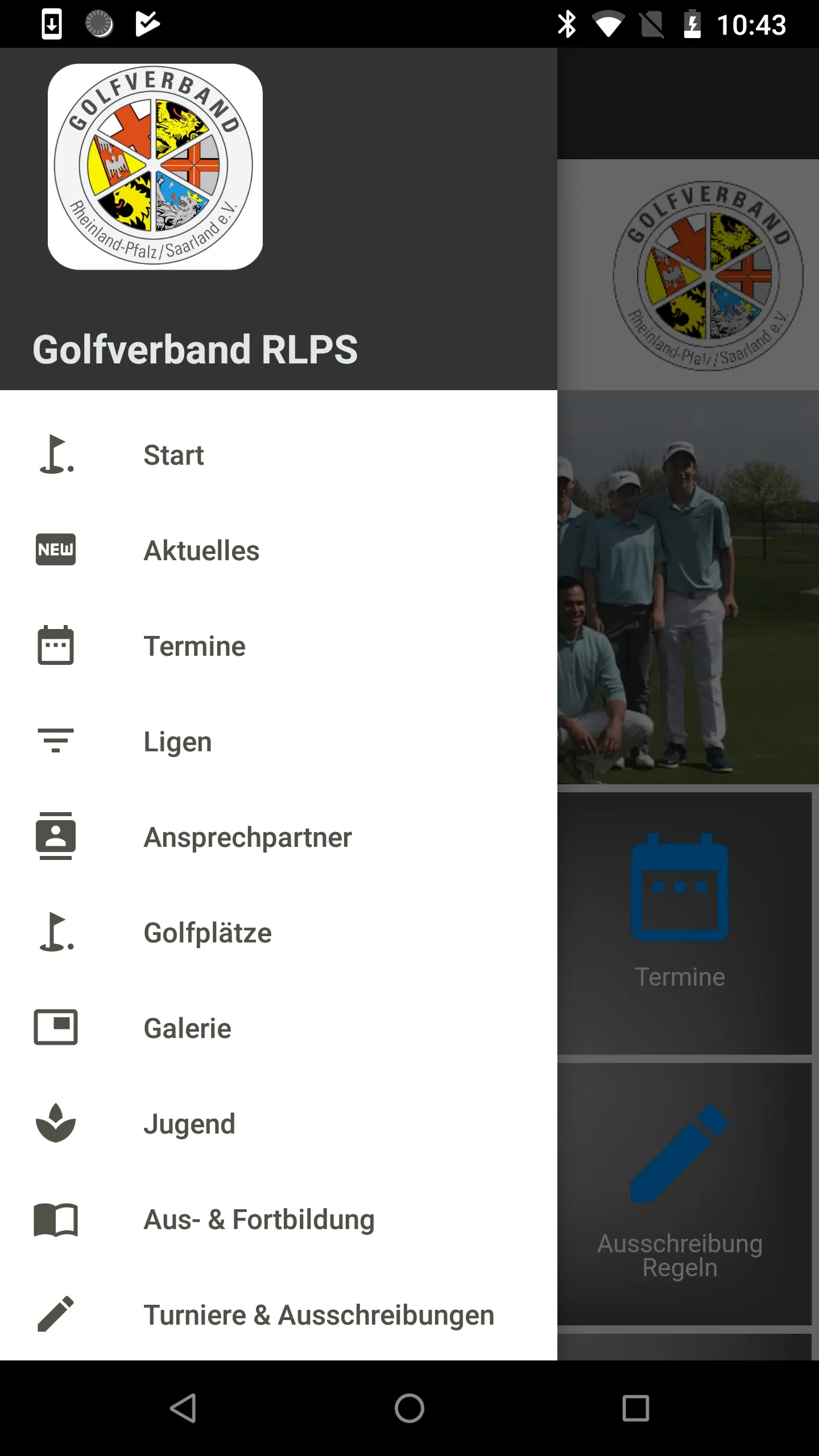 Golfverband RLPS | Indus Appstore | Screenshot