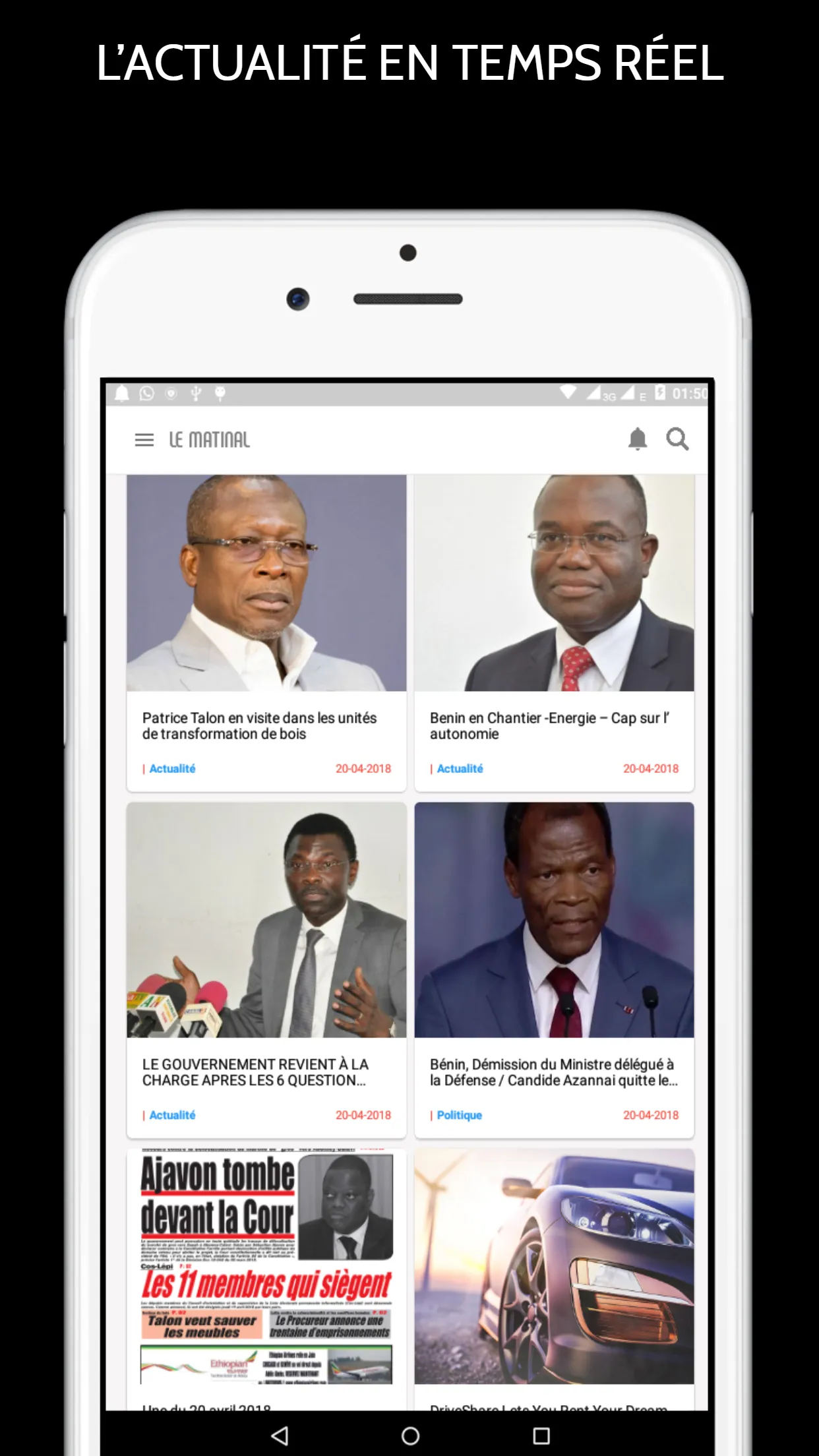 LE MATINAL :Actualité au Bénin | Indus Appstore | Screenshot