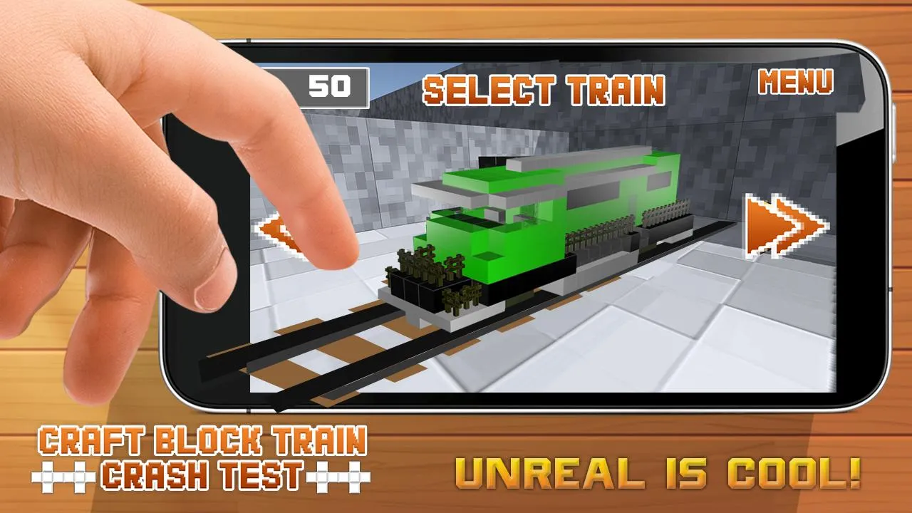 Craft Block Train Crash Test | Indus Appstore | Screenshot