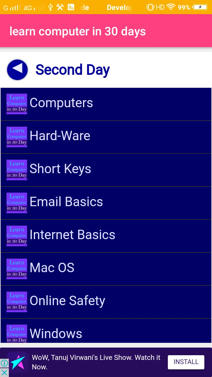 Learn computer Course | Indus Appstore | Screenshot