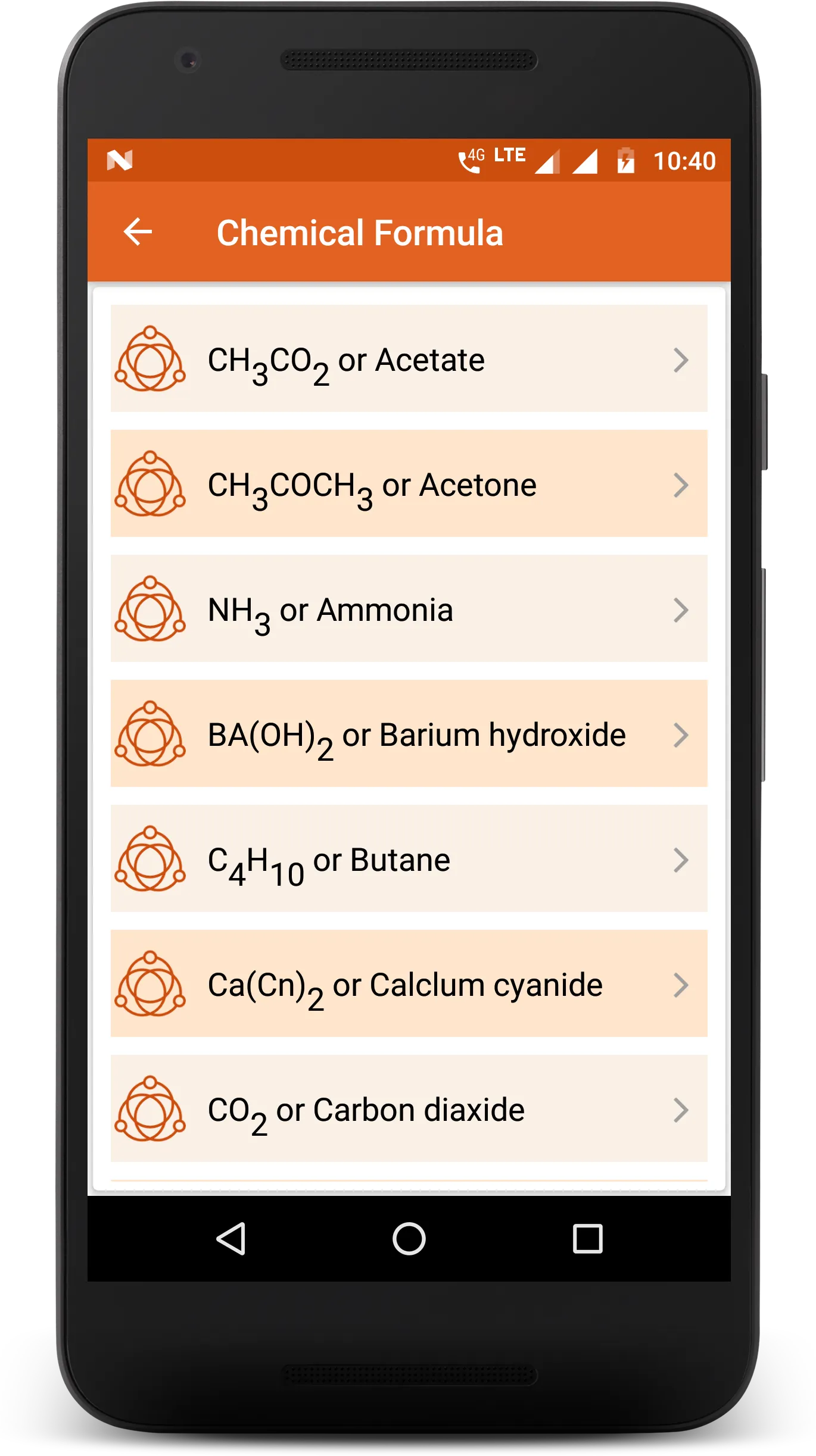 Chemistry Formula | Indus Appstore | Screenshot