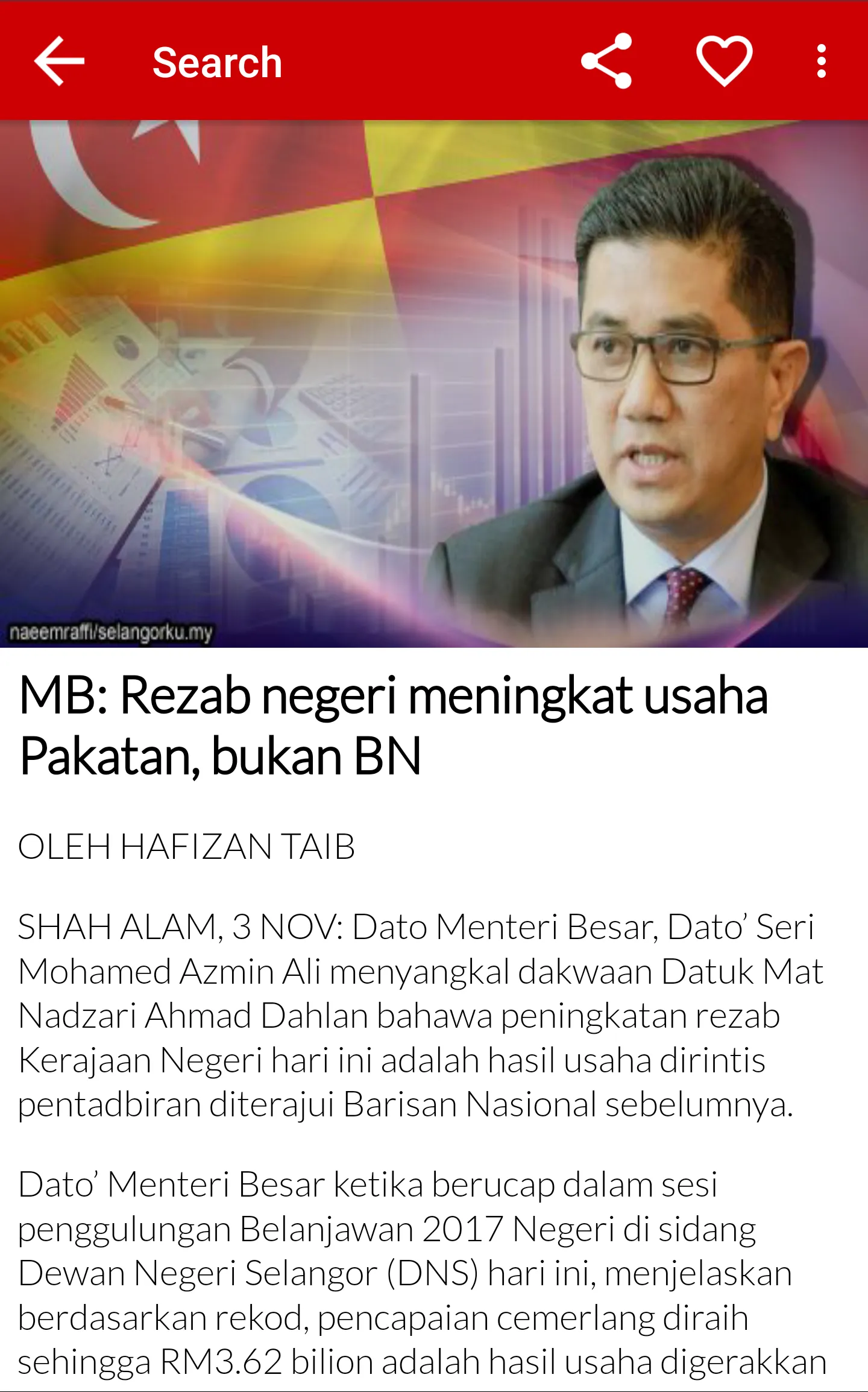 Media Selangor | Indus Appstore | Screenshot