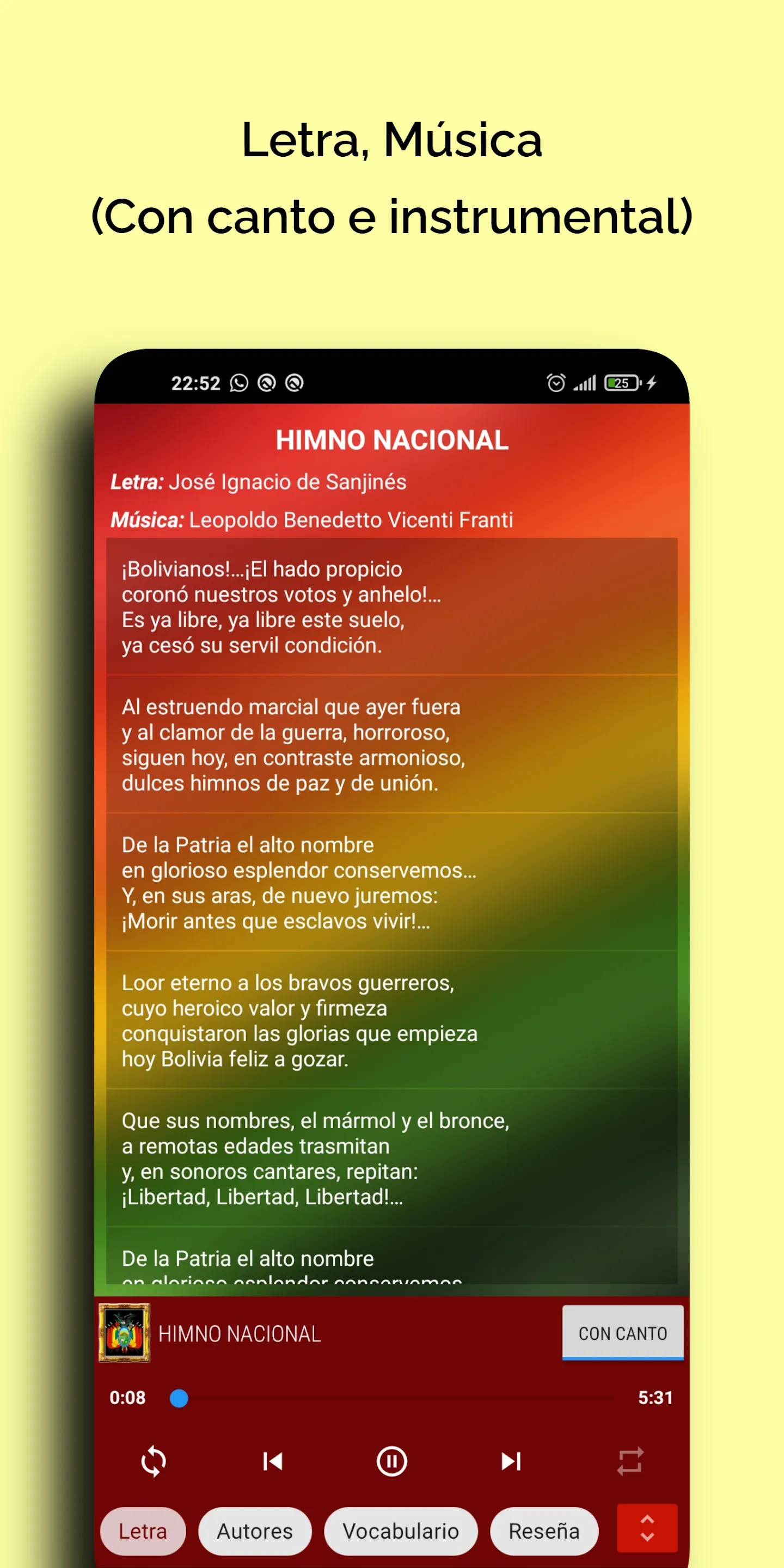 Cancionero Boliviano Completo | Indus Appstore | Screenshot