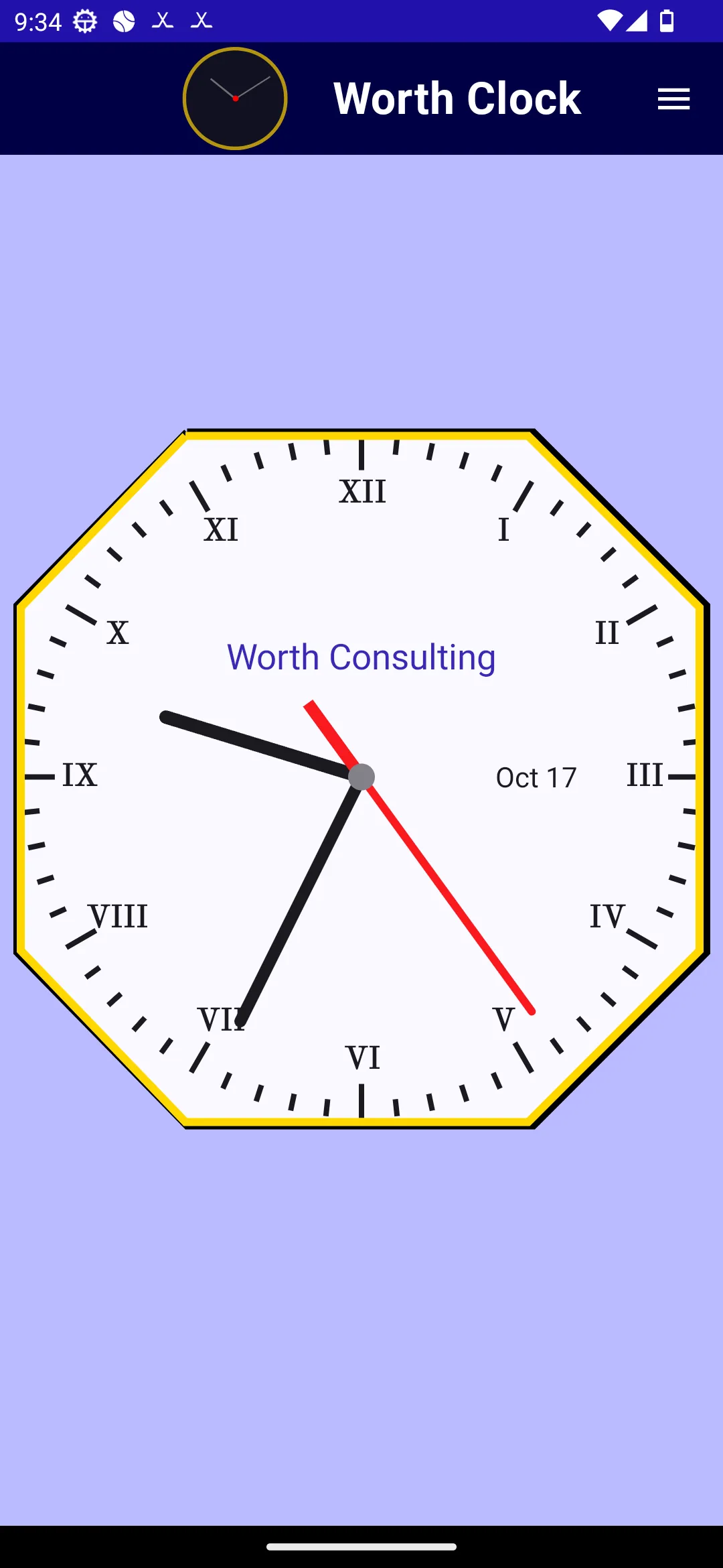 Worth Clock | Indus Appstore | Screenshot