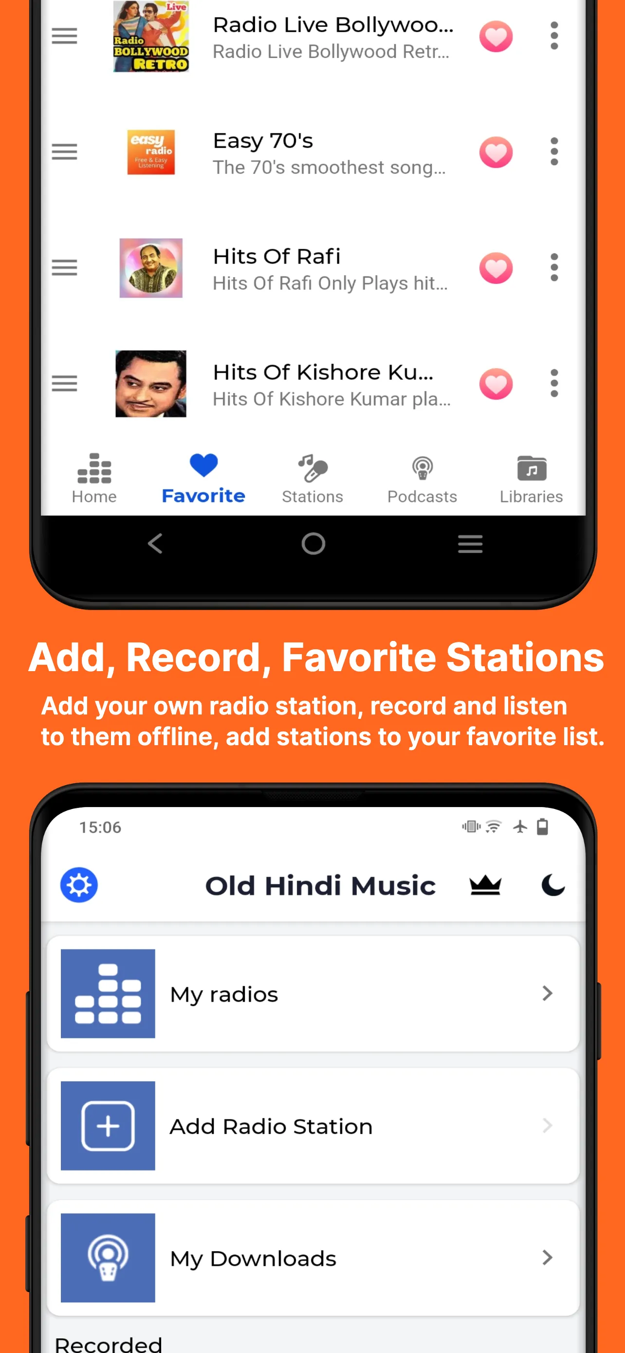 Old Hindi Songs & Music Radio | Indus Appstore | Screenshot