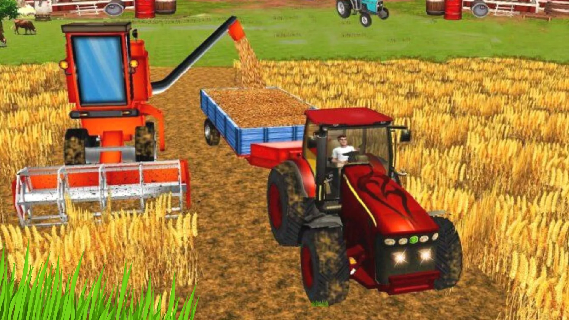 Village Tractor Farming 3D | Indus Appstore | Screenshot