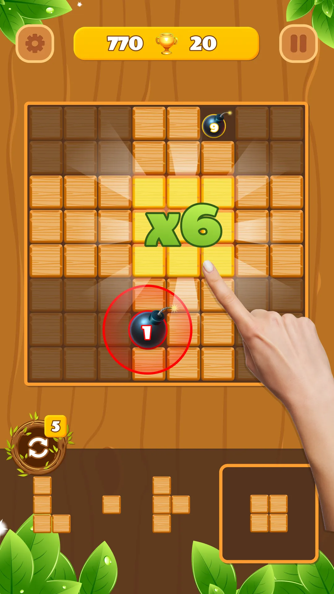 Woody Block Puzzle: Wood Game | Indus Appstore | Screenshot