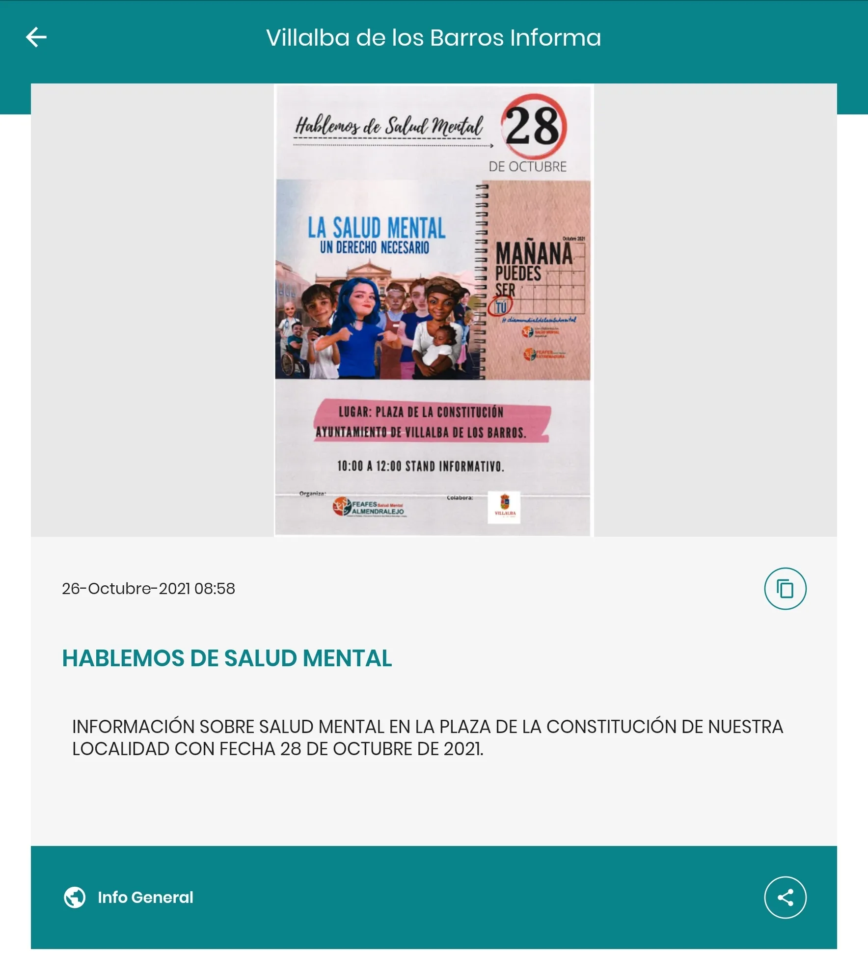 Villalba de los Barros Informa | Indus Appstore | Screenshot