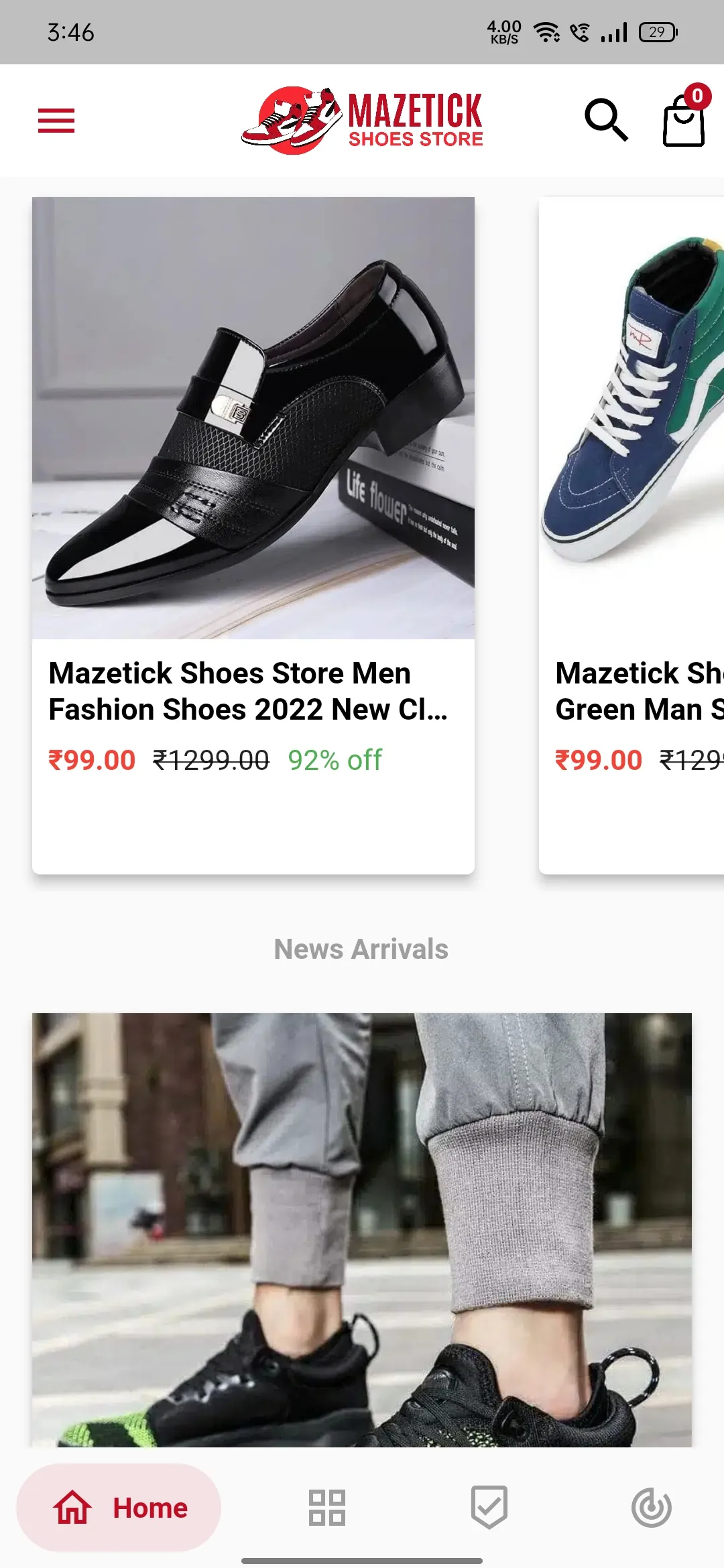 Mazetick Shoes Store | Indus Appstore | Screenshot