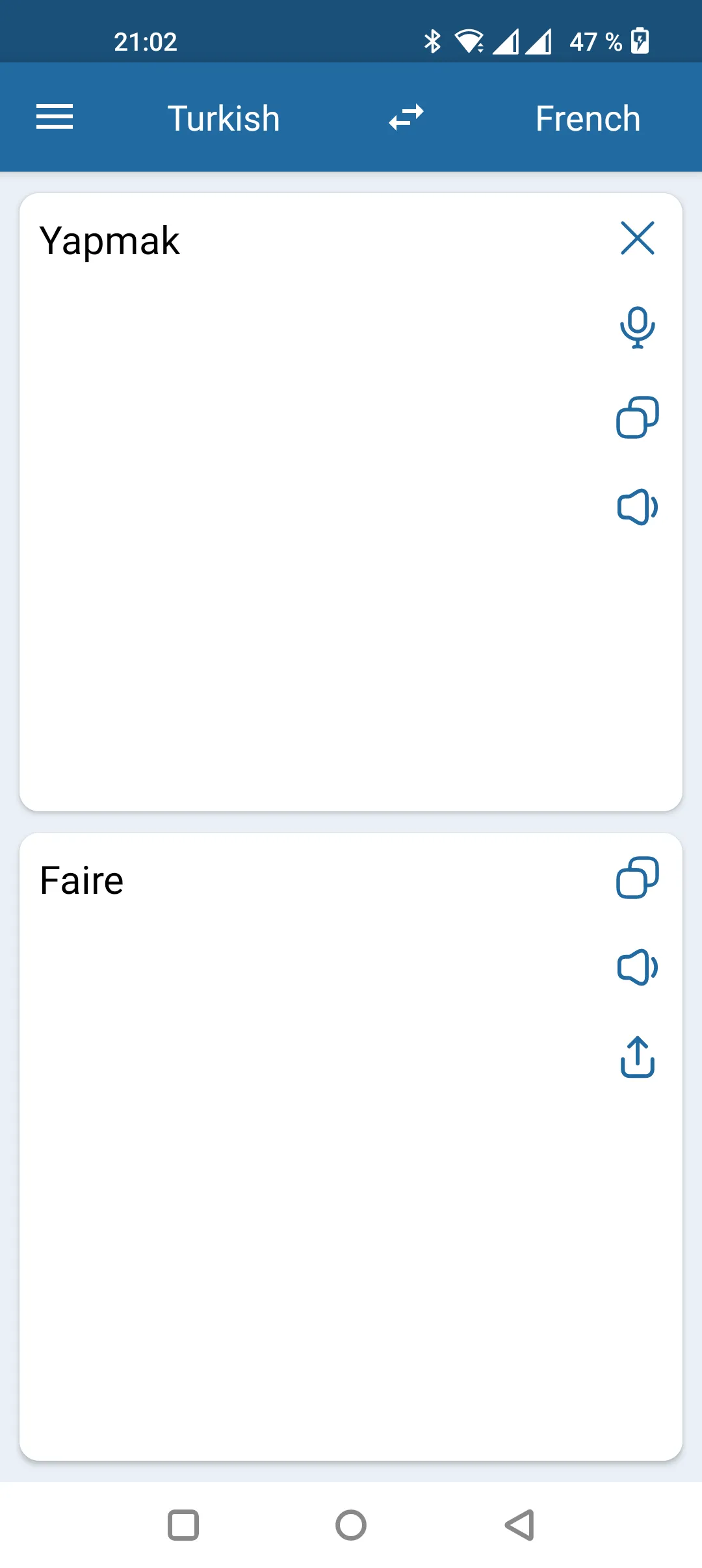 French Turkish Translator | Indus Appstore | Screenshot