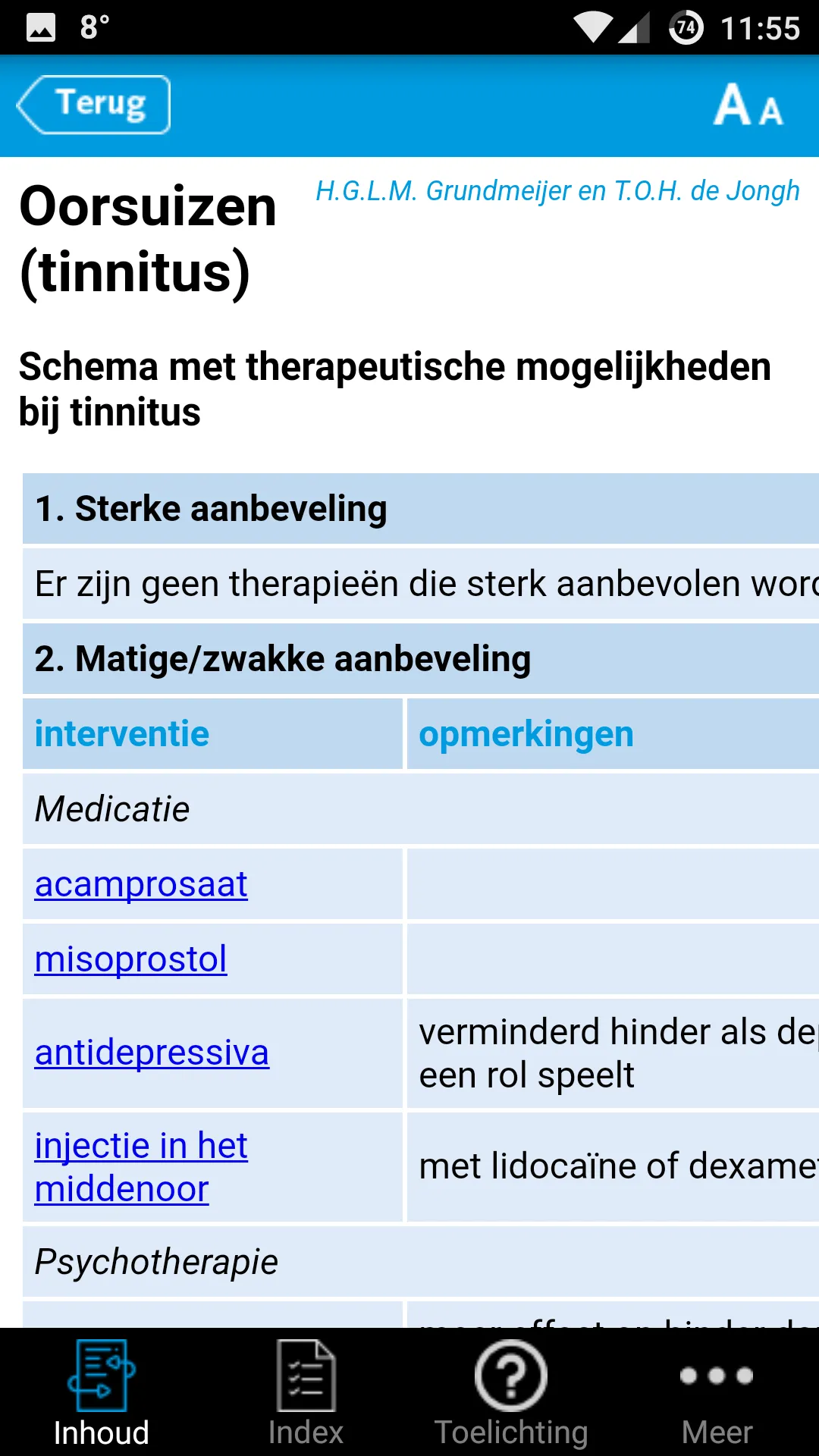 Therapie van alledaagse klacht | Indus Appstore | Screenshot