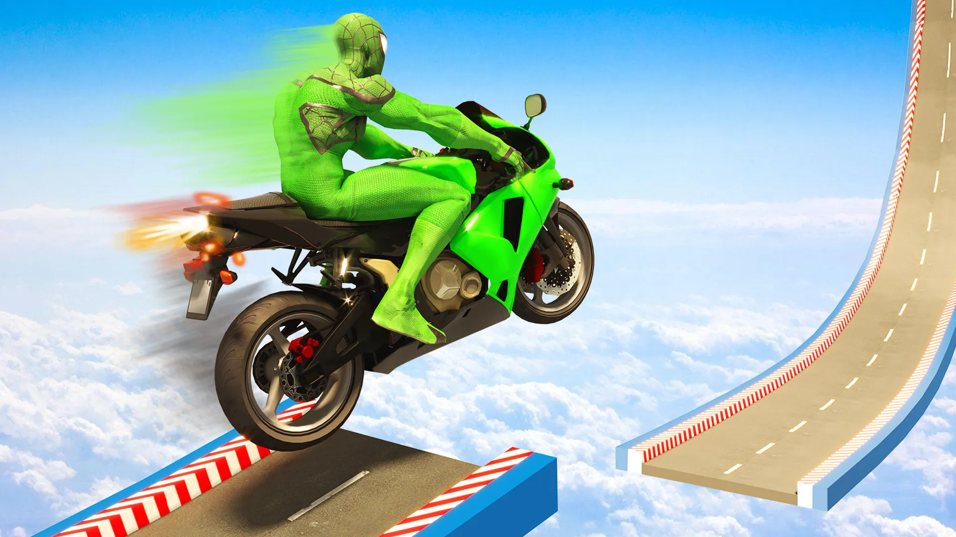 Superhero Bike StuntsMega Ramp | Indus Appstore | Screenshot