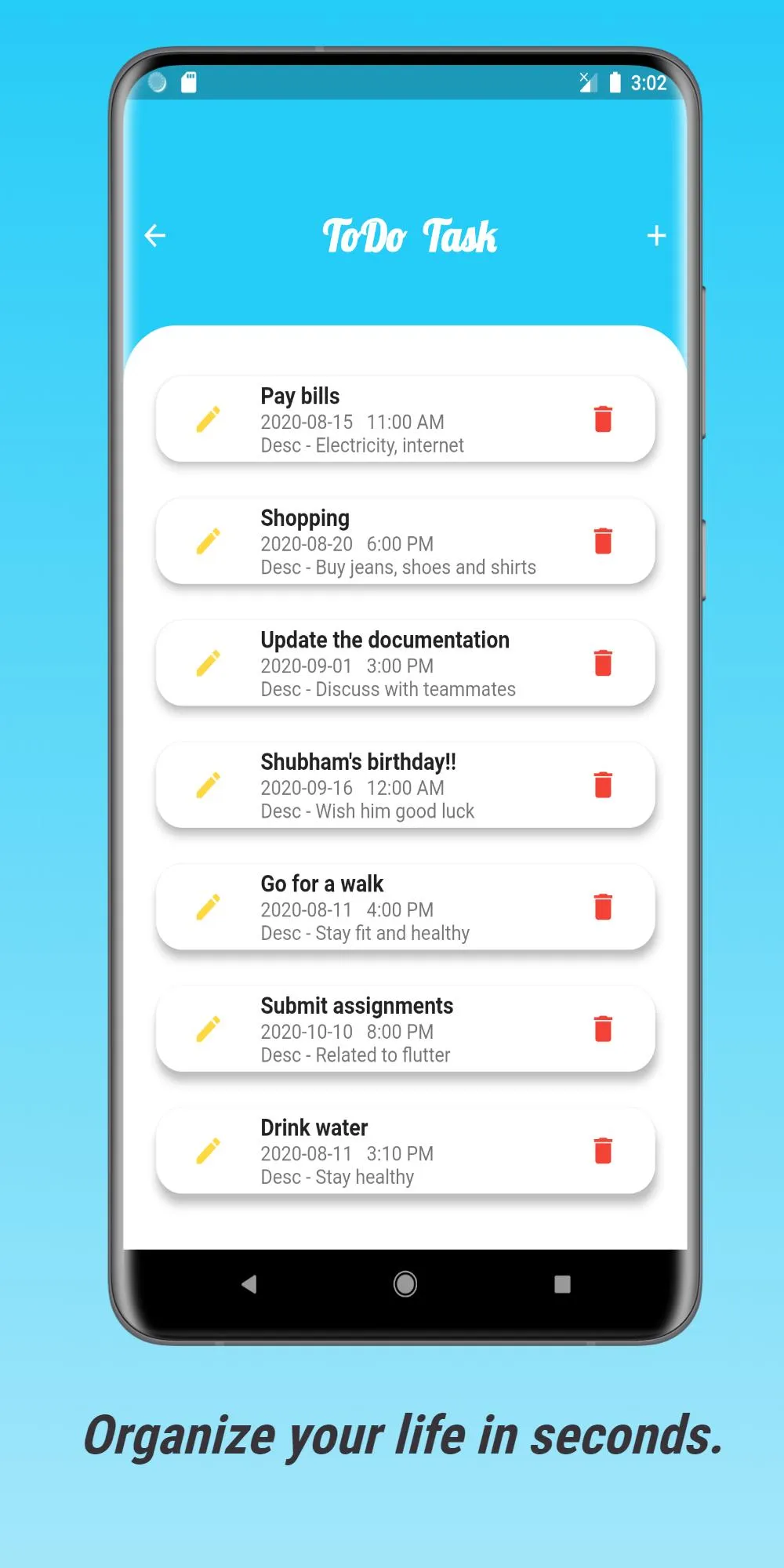 2Functional: Usage - ToDo appl | Indus Appstore | Screenshot