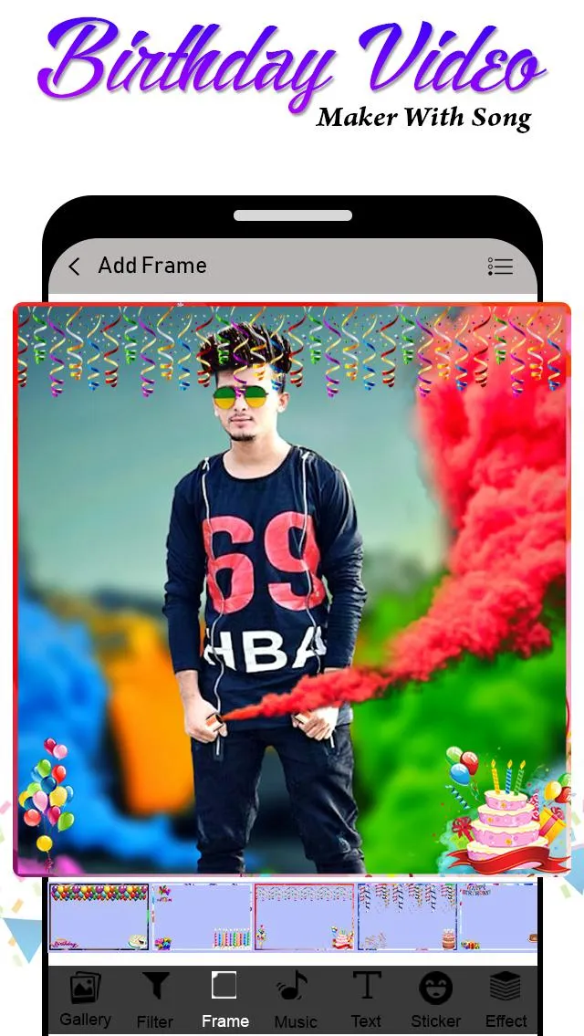 Birthday Video Maker with Song | Indus Appstore | Screenshot