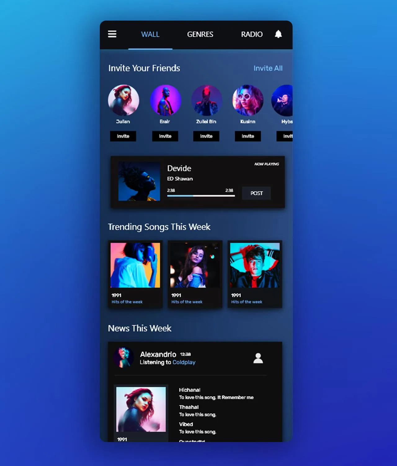 Social Music Player & Radio Pl | Indus Appstore | Screenshot