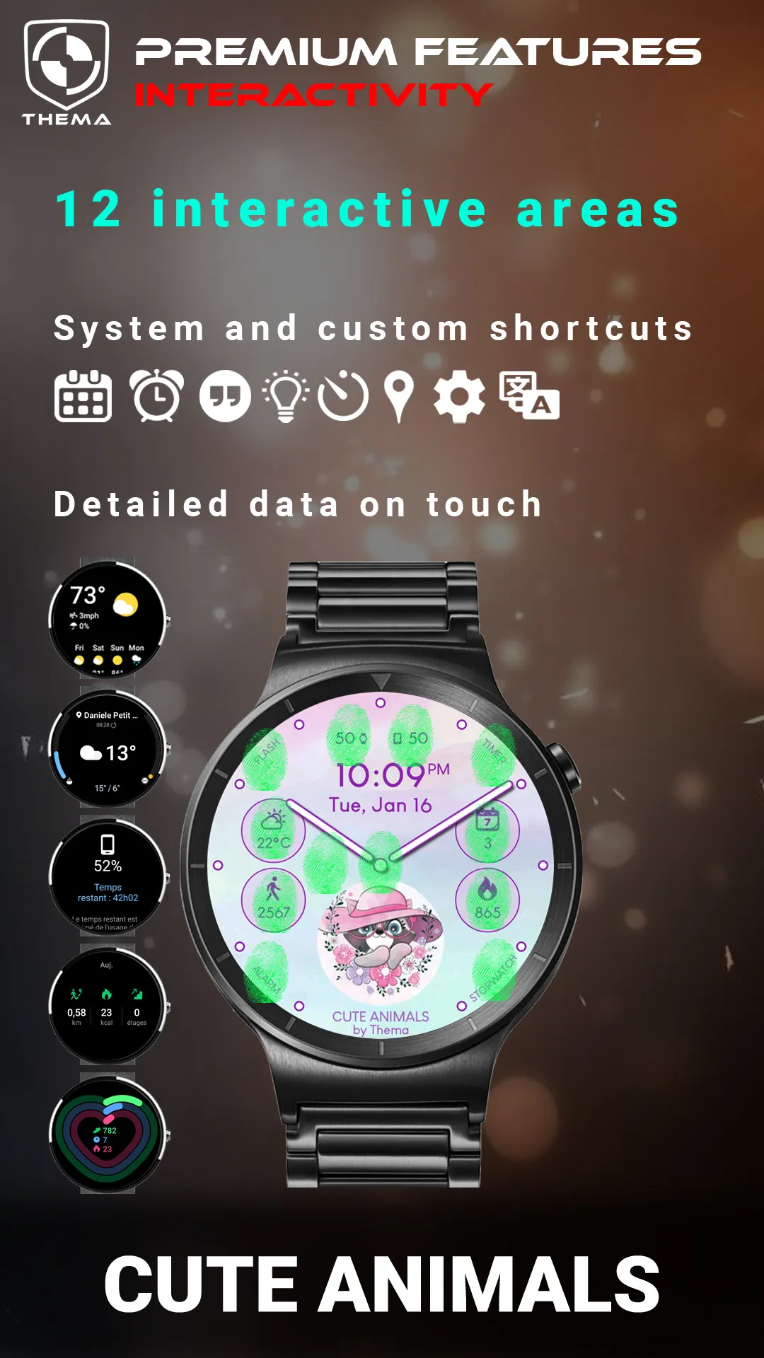 Cute Animals Watch Face | Indus Appstore | Screenshot