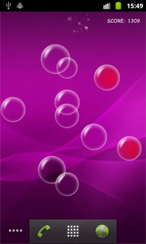 Bubble Droid Live Wallpaper | Indus Appstore | Screenshot