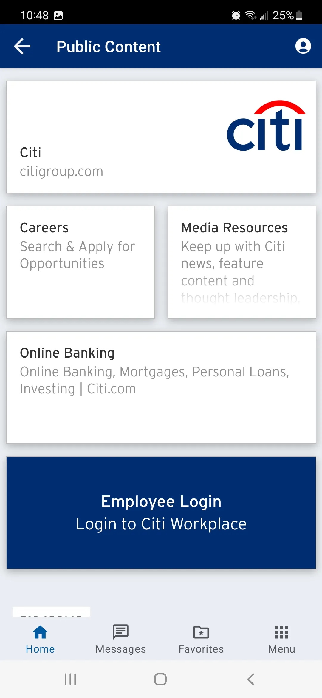 Citi Workplace | Indus Appstore | Screenshot