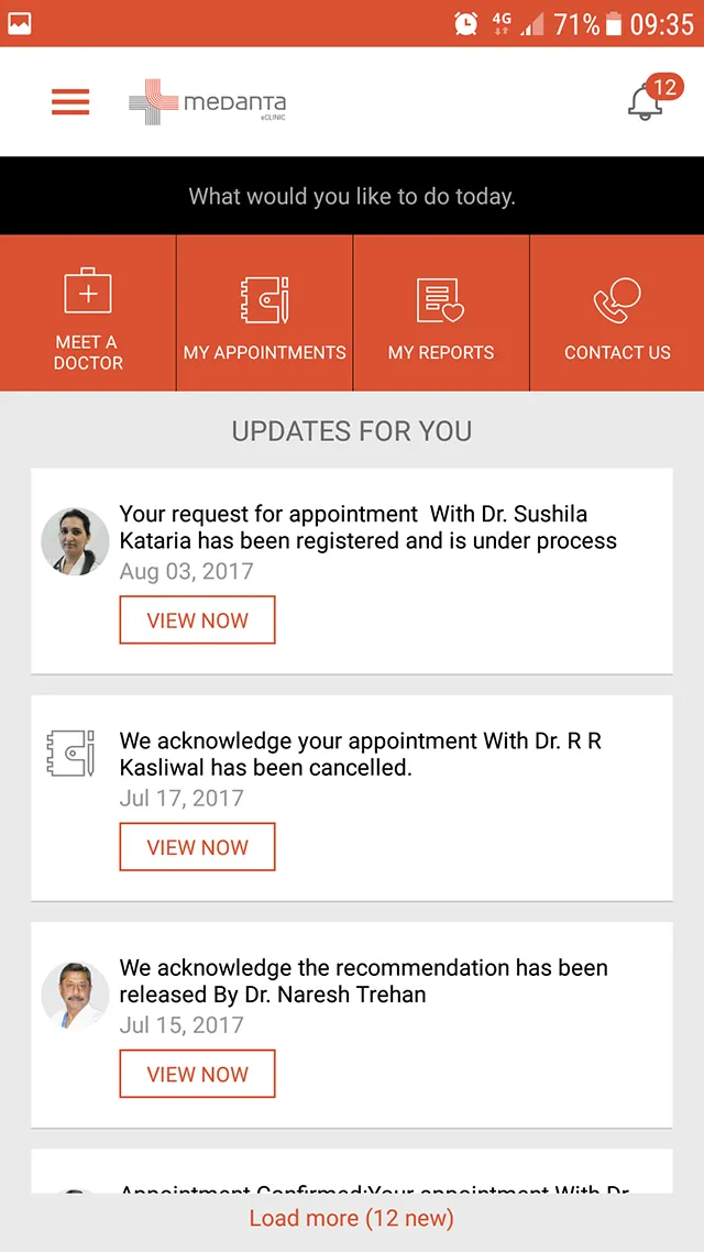 Medanta eCLINIC - Patient App | Indus Appstore | Screenshot