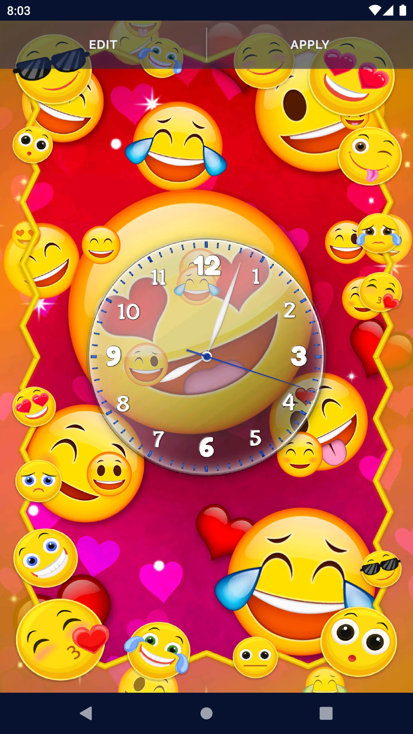 Emoji Wink Live Wallpaper | Indus Appstore | Screenshot