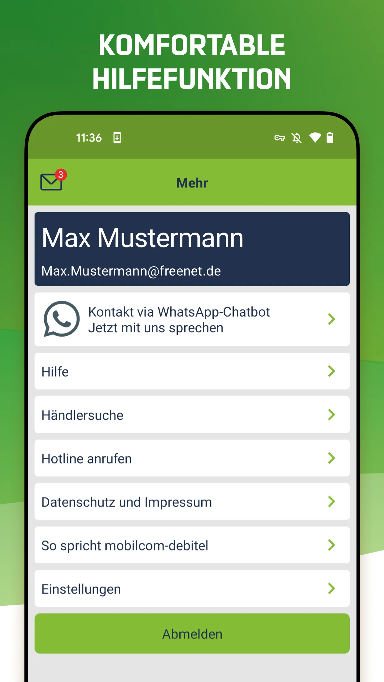 freenet Mobilfunk | Indus Appstore | Screenshot