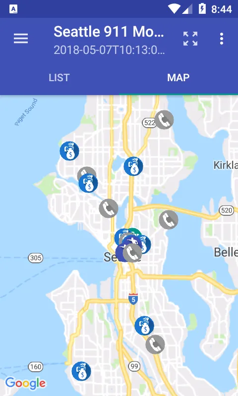 911 Incidents in Seattle | Indus Appstore | Screenshot