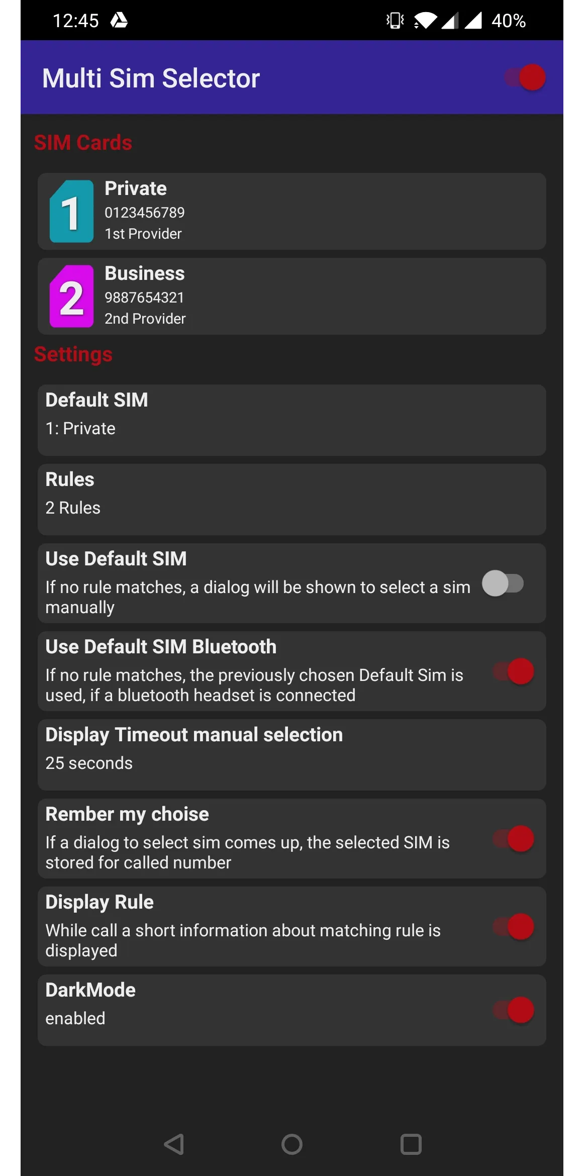 Dual Sim / Multi Sim Selector | Indus Appstore | Screenshot