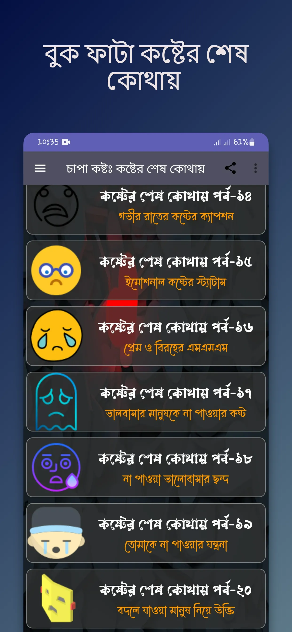 চাপা কষ্টঃ কষ্টের শেষ কোথায় | Indus Appstore | Screenshot