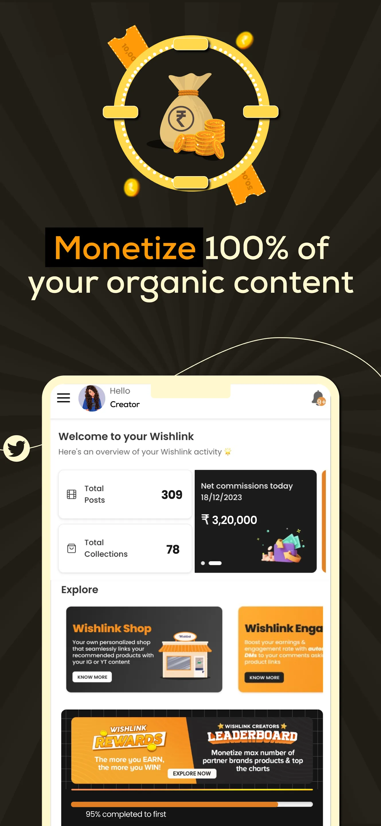 Wishlink Creator | Indus Appstore | Screenshot